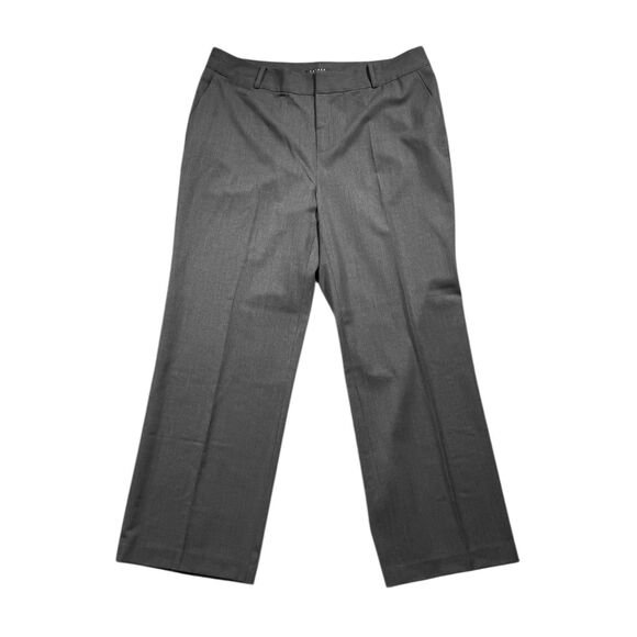 Ralph Lauren Womens Dress Pants Gray Wool Stretch Straight Leg High Rise 16W NWT - Picture 1 of 9